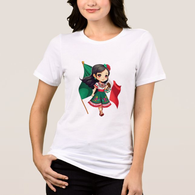 ¡Lleva un Toque Adorable y Divertido Contigo! Tri-Blend Shirt (Vorderseite)