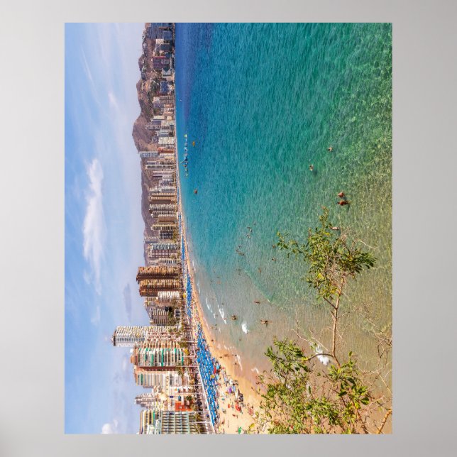 Llevant Beach, Benidorm, Costa Blanca, Spanien Poster (Vorne)