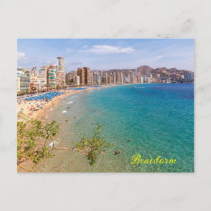 Llevant Beach, Benidorm, Costa Blanca, Spanien Postkarte