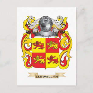 Llewellyn Coat of Arms (Familienwappen) Postkarte