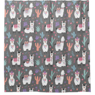 Lllama/Alpaca Duschvorhang