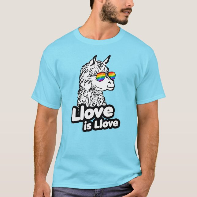 Llove ist Llove Llama T-Shirt (Vorderseite)