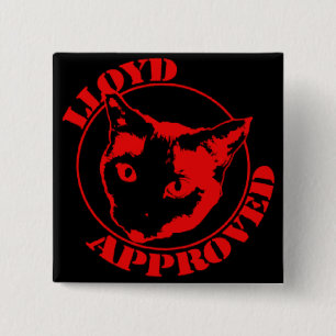 Lloyd genehmigte quadratischen Knopf Button