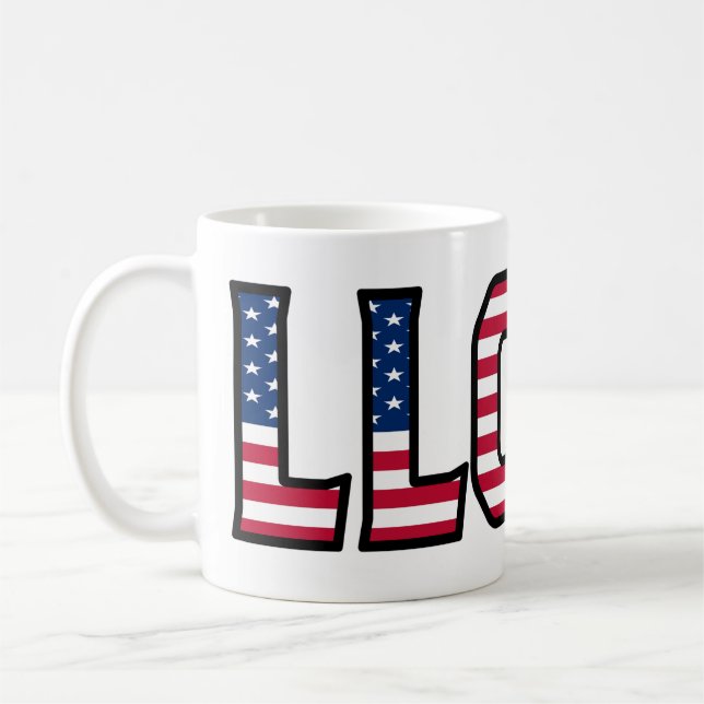 Lloyd Name Vorname USA styled Tasse Kaffeetasse (Links)