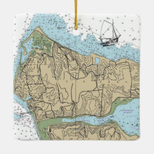 Lloyd Neck NY Christmas Keramikornament