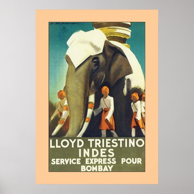 Lloyd Triestino Indes Poster (Vorne)