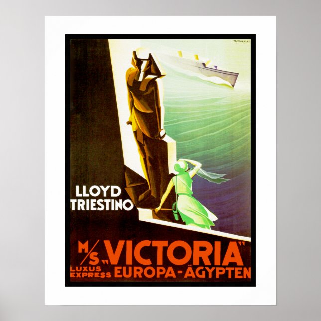 Lloyd Triestino ms Victoria Poster (Vorne)