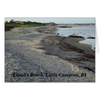 Lloyd's Beach, Little Compton, Rhode Island Card