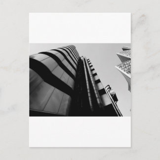 Lloyds Gebäude schwarz und weiß Postkarte