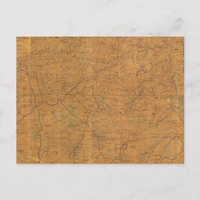 Lloyds offizielle Karte des Staat Tennessee (Vorderseite)