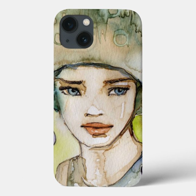 Llustration of a Beautiful, Delicate Girl Case-Mate iPhone Hülle (Rückseite)