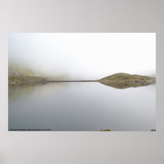Llyn Llydaw Reservoir (Snowdonia) Poster (Vorne)