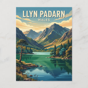 Llyn Padarn Wales Postkarte