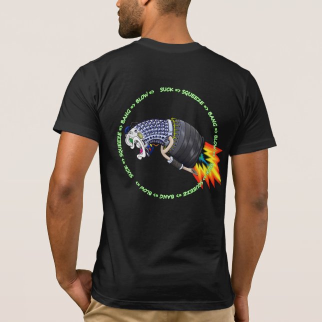 LM2500 mit SSBB Drk Clr T-Shirt (Rückseite)