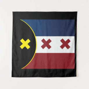 Lmanburg-Flagge Wandteppich