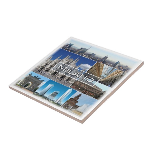 LMD004 MAILAND, Mailand, Kathedrale, Fliese (Seite)