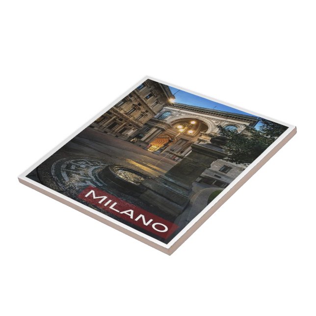 LMD005 MILAN Galleria Vittorio Emanuele, Fliese (Seite)