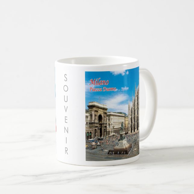 LMD011 MAILAND, Piazza del Duomo Kathedrale, Kaffeetasse (VorderseiteRechts)