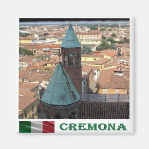 LMD084 CREMONA, Lombardei, Italien, Kühlschrank Magnet