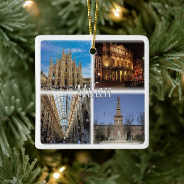 LMD117 MILAN-Mosaik, Lombardei, Italien, Keramikornament (Baum)