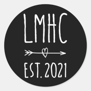 LMHC lizenzierter Mental Health Counselor 2024 Gra Runder Aufkleber