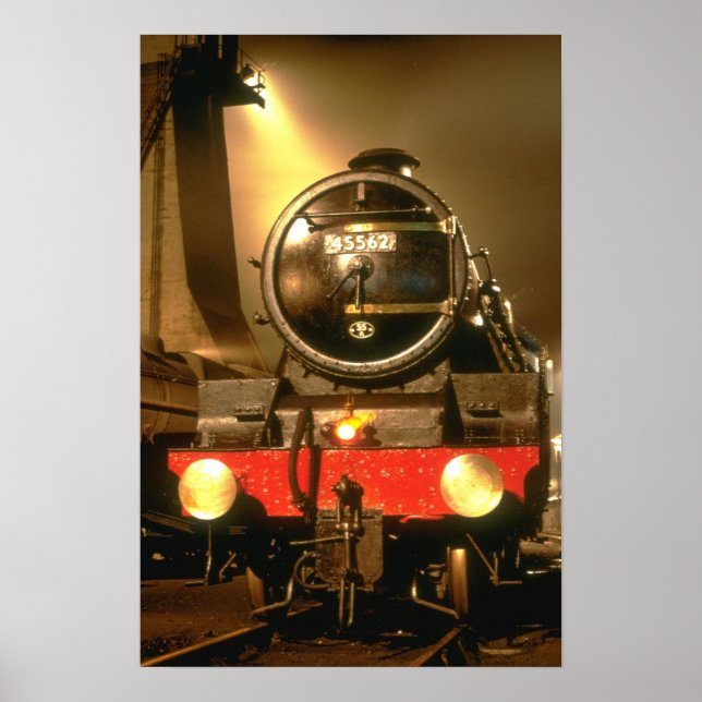 LMS Jubilee Alberta wird von einem Kohlenturm über Poster (Vorne)