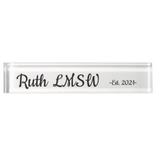LMSW est.2021 Namensplakette