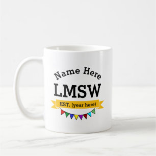 LMSW-Tasse Licensed Master Social Worker  Kaffeetasse