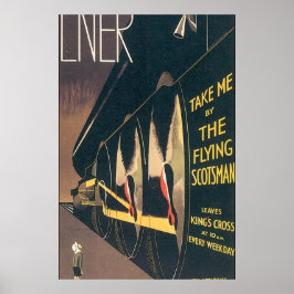 LNER Das fliegende Scotsman Vintage Travel Poster