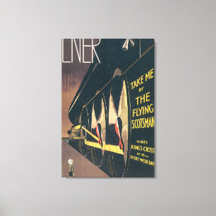 LNER das Fliegenscotsman-Vintage Reise-Plakat Leinwanddruck