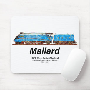 LNER-Klasse A4 4468 Mallard - Schnellste Dampflok Mousepad