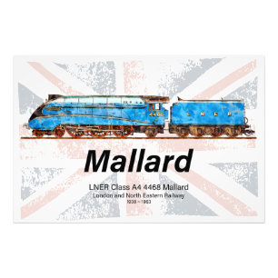 LNER-Klasse A4-Profil für Mallard-Lokomotive mit F Fotodruck