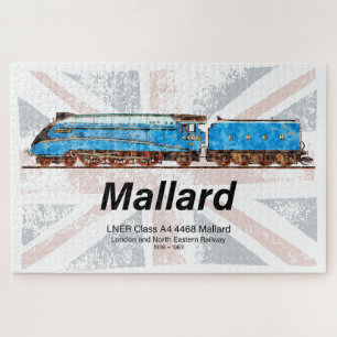 LNER-Klasse A4-Profil für Mallard-Lokomotive mit F Puzzle