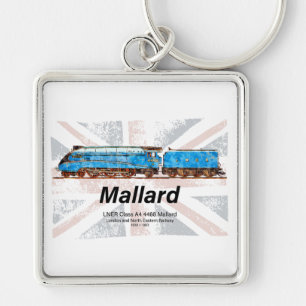 LNER-Klasse A4-Profil für Mallard-Lokomotive mit F Schlüsselanhänger