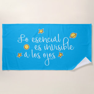 Lo esencial es unsichtbar a los ojos strandtuch