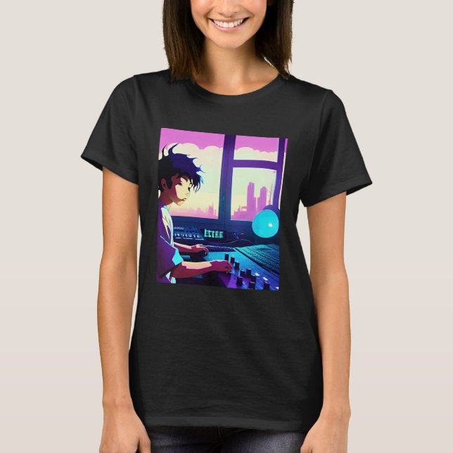 Lo fi hip hop chillhop chill beats aesthetics 17 T-Shirt (Vorderseite)