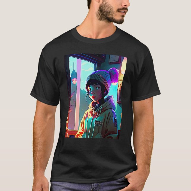 Lo fi hip hop chillhop chill beats aesthetics  17 T-Shirt (Vorderseite)