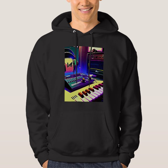 Lo fi hip hop chillhop chill beats aesthetics  84 hoodie (Vorderseite)