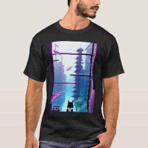 Lo-Fi-Hip-Hop-Chillhop-Chill-Beats-Ästhetik-Katze T-Shirt