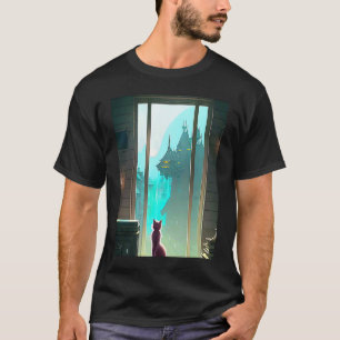 Lo-Fi-Hip-Hop-Chillhop-Chill-Beats-Ästhetik-Katze  T-Shirt