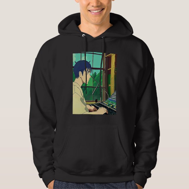 Lo fi hip hop chillhop chill beats lofi aesthetics hoodie (Vorderseite)