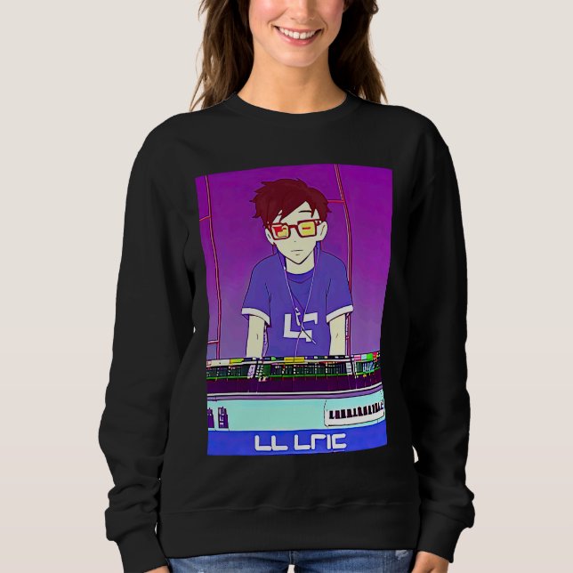 Lo fi hip hop chillhop chill beats lofi aesthetics sweatshirt (Vorderseite)