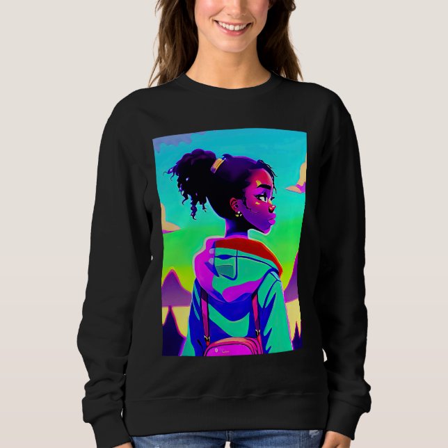 Lo fi hip hop chillhop chill beats lofi aesthetics sweatshirt (Vorderseite)