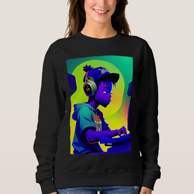 Lo fi hip hop chillhop chill beats lofi aesthetics sweatshirt (Vorderseite)