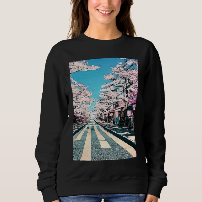 Lo fi hip hop chillhop chill beats lofi aesthetics sweatshirt (Vorderseite)