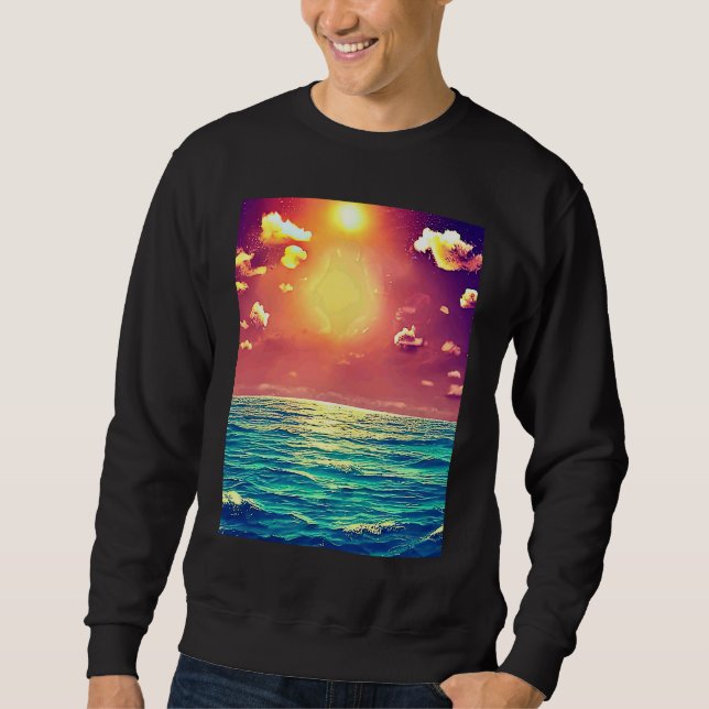 Lo fi hip hop chillhop chill beats lofi aesthetics sweatshirt (Vorderseite)