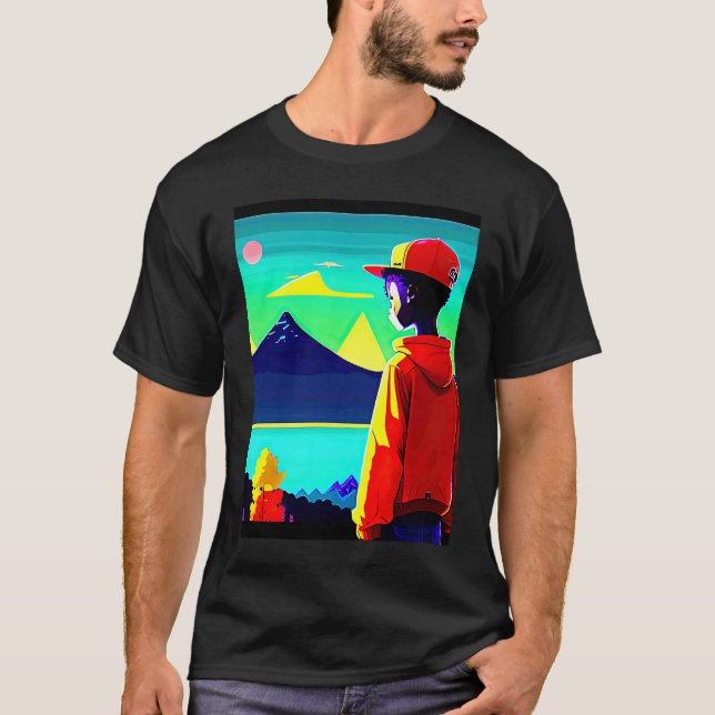 Lo fi hip hop chillhop chill beats lofi aesthetics T-Shirt (Vorderseite)