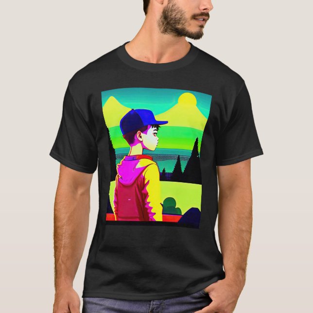 Lo fi hip hop chillhop chill beats lofi aesthetics T-Shirt (Vorderseite)