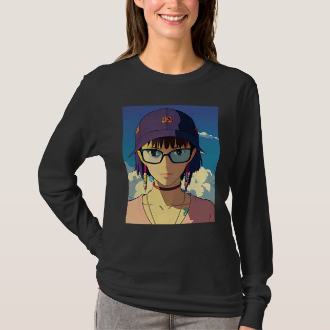 Lo fi hip hop chillhop chill beats lofi aesthetics T-Shirt (Vorderseite)