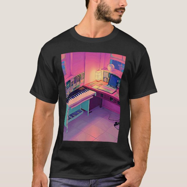 Lo fi hip hop chillhop chill beats lofi aesthetics T-Shirt (Vorderseite)